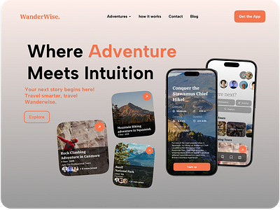 WanderWise | Adventure Booking Website Design designsystem digitalproduct interfacedesign productdesign prototyping responsivedesign ui uidesign usability userexperience userinterface uxuidesign visualdesign web webapplication webdesign website wireframing