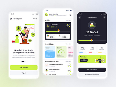 Fitness & Workout Mobile App app figma fitness app fitness app design fitness mobile app fitness mobile app design fitness ui design gym app gym app design gym mobile app design gym ui design health app health app design mobile app mobile app design ui ui design ux