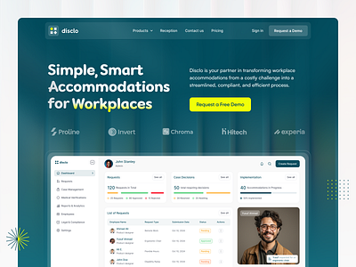 Disclo Website Redesign app design disclo redesign framer landing landingpage madeinwebflow saas saas redesign ui web web app web design webflow website website redesign workplace