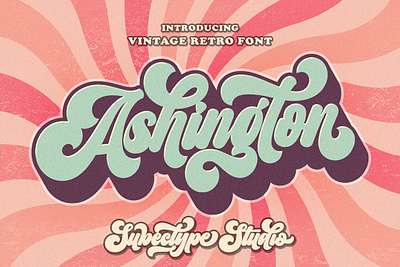 Retro Ashington Vintage Font 70s font alternate font apparel font classic font clothing font decor font groovy font hippie font hipster font hoodie font lettering font logotype men font old font poster font retro ashington vintage font retro font shadow font urban font vintage font