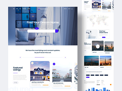 Real Estate - PropertyNation Exploration app design design no code realestate ui userinterface website