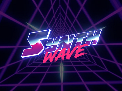 5ynthwave logo 80s branding logo synthwave