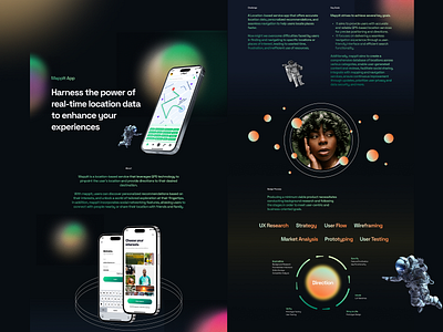 Harness the power of real-time location data - Case Study app design entertainmentapp gpsapp mobile app navigationapp product design userintetface