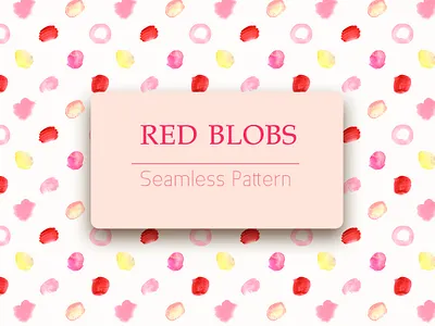 Red Blobs abstract background bacground design branding graphic design pattern design polka dot red stains