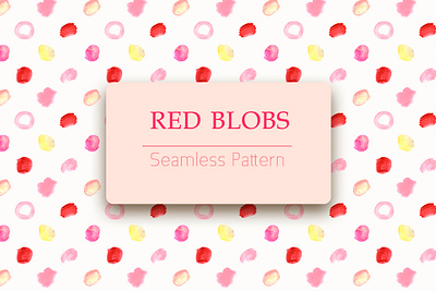 Red Blobs abstract background bacground design branding graphic design pattern design polka dot red stains