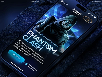 Phantom Clash: Crypto P2E Game Platform blockchain game character design crypto game cryptocurrency etherium gambling ui game app game design game interface game landing page game ui igaming memecoin mobile app design mobile design product design rpg game token web3 design web3 game