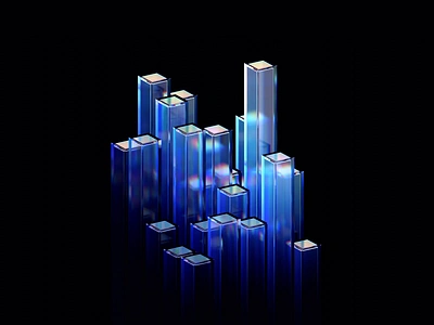 3D graph animation 3d abstract animation background blender blocks branding cover data design endless glass graph levels loop looping minimal render shape template