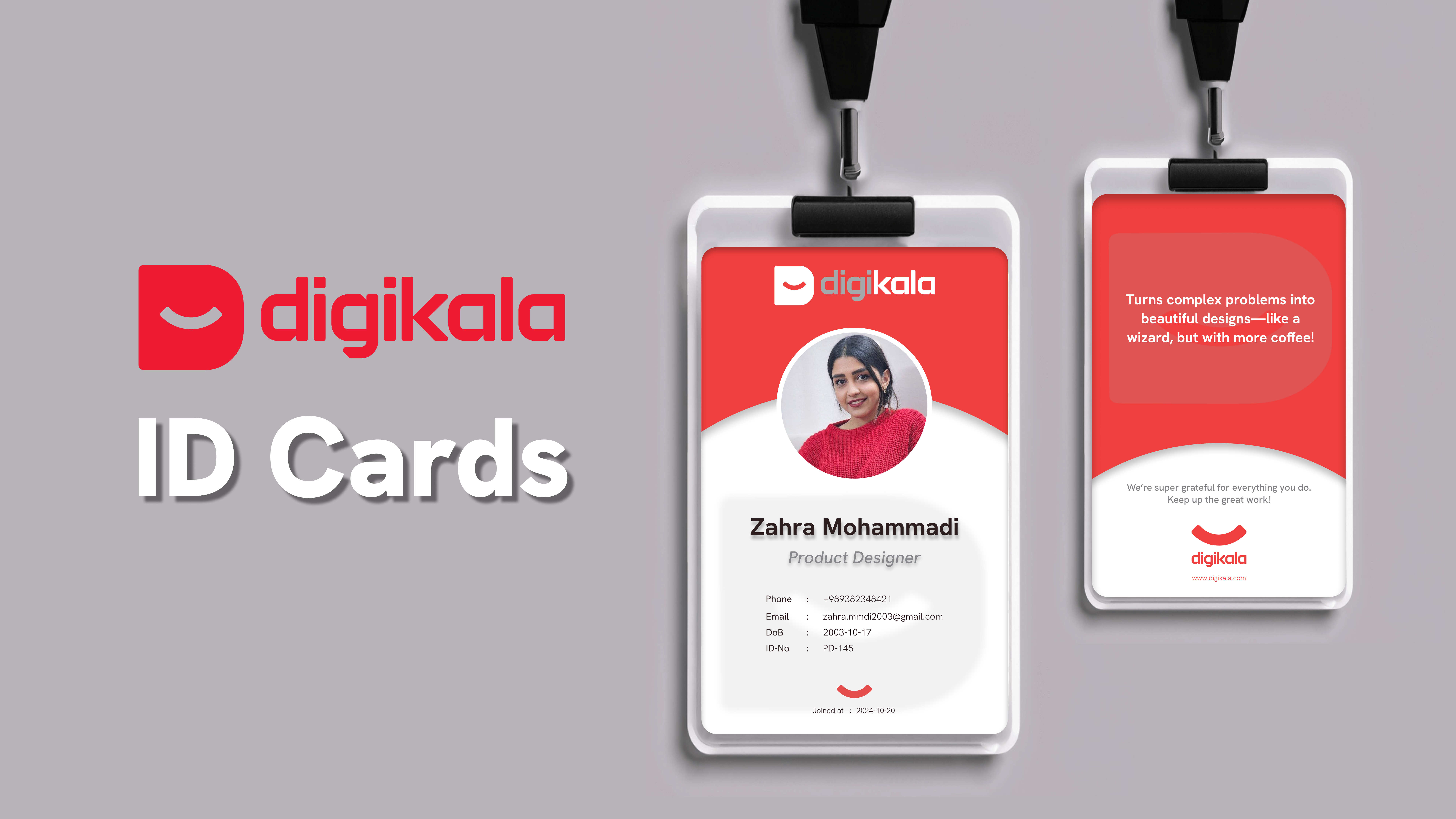 ID Cards design id ui ux