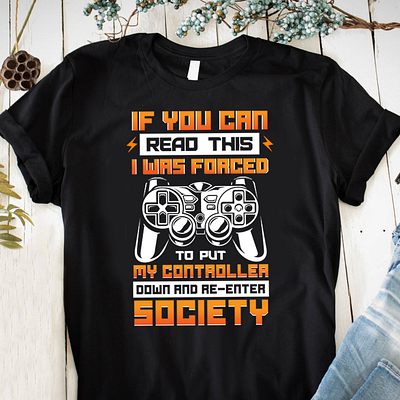 Gaming T-shirt Design gamer t shirt gaming t shirt design