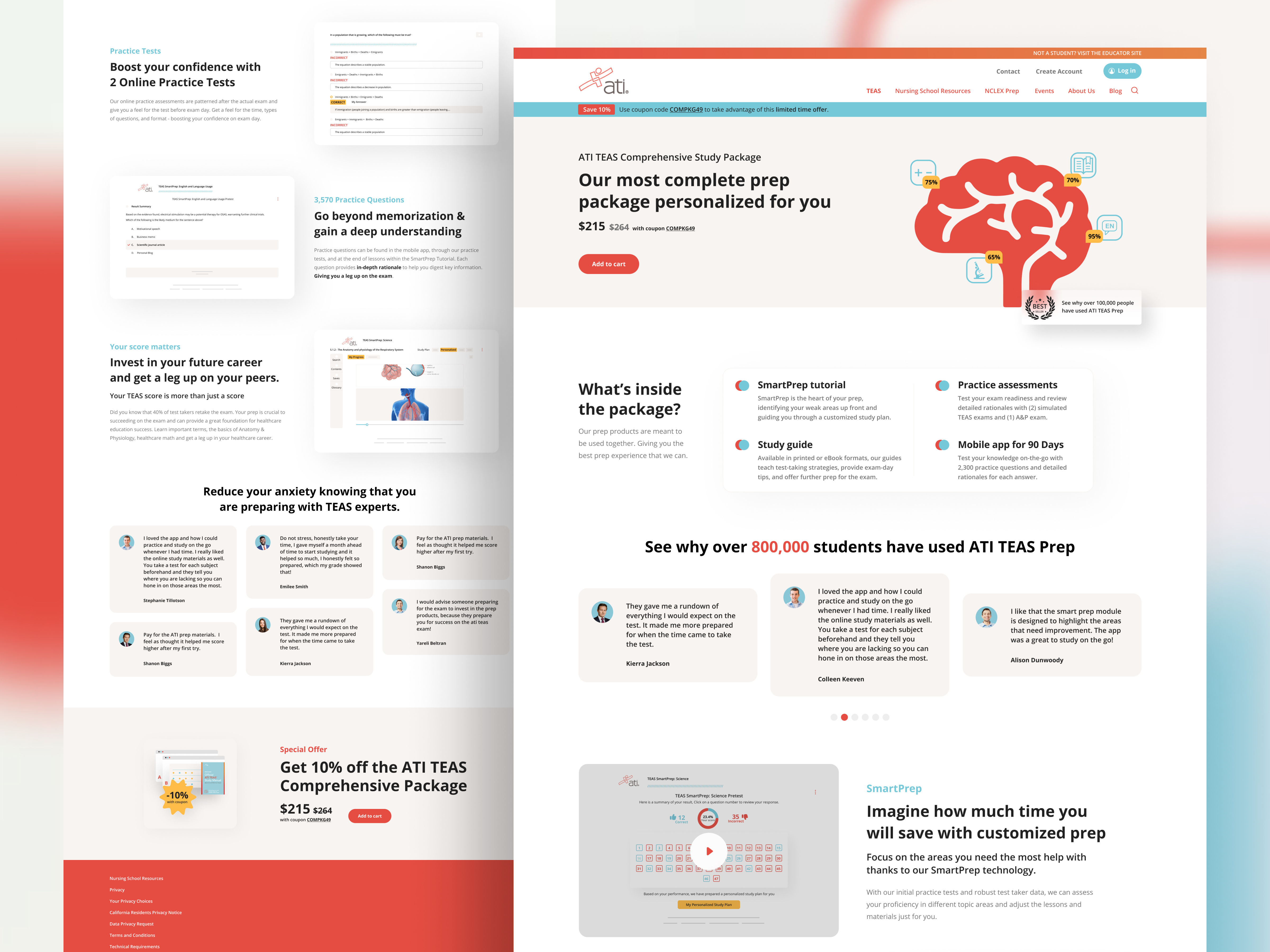 Example of Website Redesign / Web Design (10 Pages)