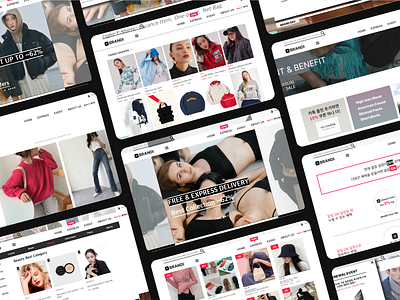 E-commerce Shopping mall Responsive Website / App Case Study app design branding case study css dashboard design e commerce html illustration logo responsive web ui ux uxui web design