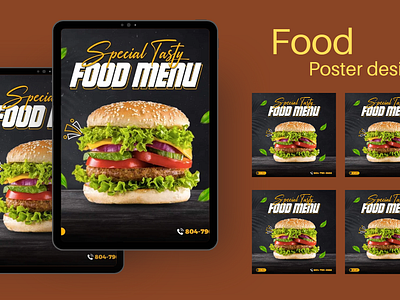 Food poster design and social media post design brochure digital marketing flyer design food brouchers food flyer food poster food poster design freelancer design graphic design graphic designer graphic designing illustration photoshop print advertising print design restaurant design social media designs social media marketing social media post