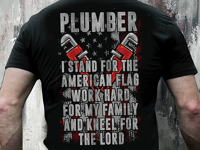 Plumber T-Shirt Design graphic design plumber t shirt t shirt design