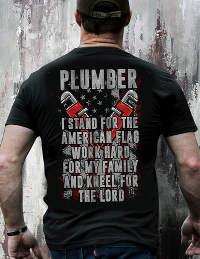 Plumber T-Shirt Design graphic design plumber t shirt t shirt design