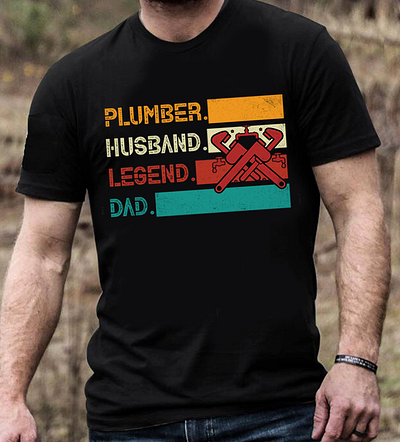 Plumber T-Shirt Design graphic design plumber t shirt t shirt design