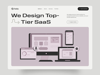 Fello - SaaS Website Landing Page Design app design home page design landing page landing page design saas app design saas design saas landing page saas project saas service saas website saas website design saas website home page saas website landing page saas website landing page design ui design ui ux design website design website home page design website landing page website ui ux design