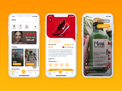 DERB - The All-in-One Mobile Marketplace cart chat cosmetics design system ecommerce feeds live stream marketplace mobile app products shopping social marketing store user interface video