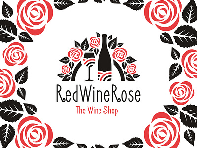 RedWineRose Unused Logo Concept branding graphic design logo logodesign