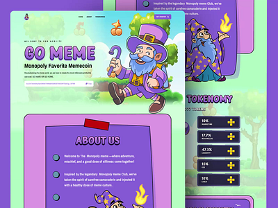 Meme coin landing page: website design design landing page landingpage meme coin meme coin home page meme coin landing page meme coin web design meme coin website design memecoin webdesign memecoinlanding page web design webdesign website website design