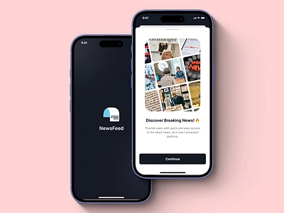 NewsFeed App - In Progress app design ui ux