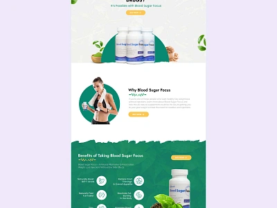 Weight Loss Supplement Landing Page Design elementor health supplement landing page supplement webdesign weight loss wordpress