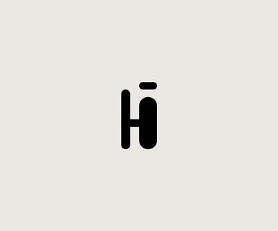 "H i" lettermark logo branding design graphic design icon logo logo design typography