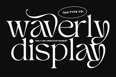 TAN - WAVERLY classic font classy font display font display serif display type display typeface elegant font elegant serif elegant type fashion font fashionable font tan waverly