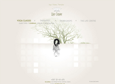 "Life Centre", yoga, website, 2010 web design yoga