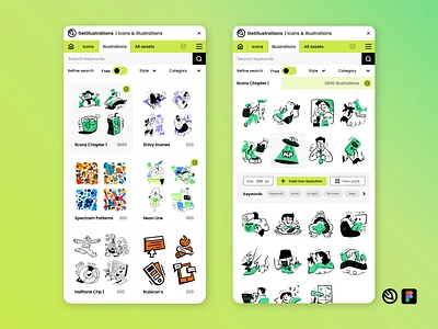 Getillustrations Figma Plugin application design download free empty state figma figma plugin free getillustrations icons illustration illustrations landing page library premium illustrations svg ui ux vector website icons website illustrations