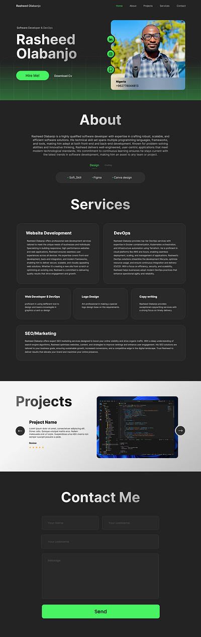 Impromote Portfolio | Dev Promote | Client 1 dev promote figma portfolio portfolio design uiux