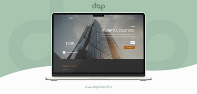 Company Website Template business solutions daphnie daphnie andam design inspiration modern design professional design responsive design service showcase solution company uiux web design website template