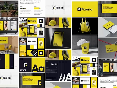 Branding Design - Fixoria Studio brand guideline branding branding design agency branding identity design agency fixoria branding fixoria studio guidelines illustation logo logo design logo type vector visual identity visula design