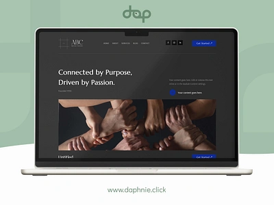 Community Service Website Template community engagement community service daphnie daphnie andam design inspiration nonprofit design responsive design social impact uiux volunteer opportunities web design web template website template