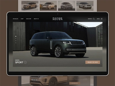 Range Rover - Automotive Design Concept 2024 automotive cars design lixurycars rangerover ui uidesign uiux webdesign website