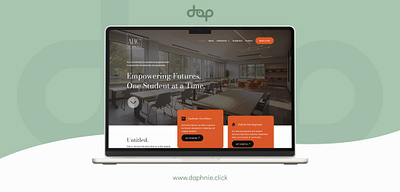 School Website Template academic resources daphnie daphnie andam design inspiration educational design modern education responsive design school website student engagement uiux web design web template website template