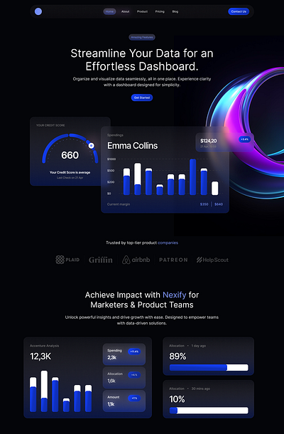 Dashboard Landing in progress app branding design graphic design illustration logo typography ui ux vector