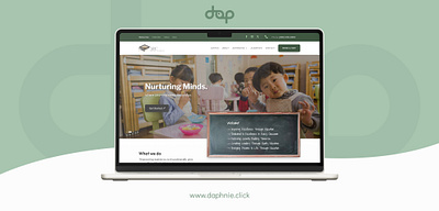 School Website Template academic website daphnie daphnie anda daphnie andam design inspiration educational design modern education responsive design school website student engagement uiux web design web template website template