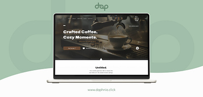 Coffee Shop Website Template beverage website cafe design coffee experience coffee shop website daphnie daphnie andam design inspiration menu showcase responsive design uiux web design web templates website template