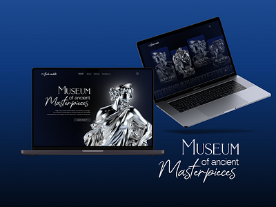 Museum of Ancient Masterpieces_ Minimalist Concept UI Design concept design ui design