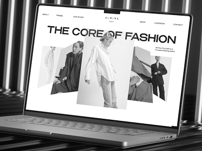 Almina Elegant Luxurious Portfolio Fashion Brand Website Concept awwwards case study clothing company profile ecommerce elegant fashion landing page luxury minimalist modern online shop shopify store shopify website ui ux web design website website designer website layout