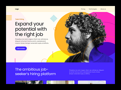 Landing page concept branding design graphic design modern ui ux webdesign