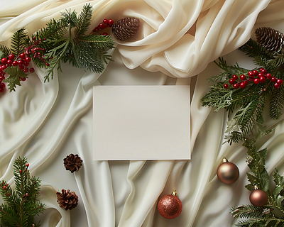 Christmas Invitation Mockup 5x7 in ai generated card mockup christmas christmas card christmas invitation digital asset festive free download freebie holiday horizontal horizontal card horizontal invitation invitation mockup mockup paper mockup template