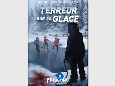 Terreur sur la glace illustration illustrator