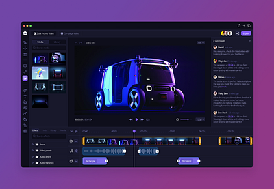 Video Editor capcut dashboard design editor premier pro sleek ui video video editor dashboard video editor design video editor ui