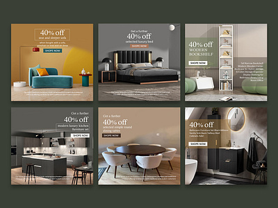 FURNITURE - Social Media Post\Ad Design branding creative design facebook post furniture ad design furniture banner design graphic design instagram post product design template