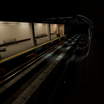 Station 3d 3dart blender digitalart