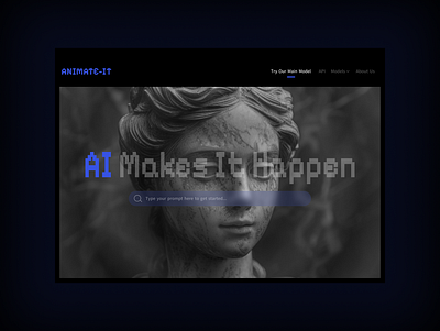 ANIMATE-IT (AI) ai app artificial design ui uiux ux web website