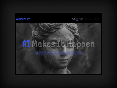 ANIMATE-IT (AI) ai app artificial design ui uiux ux web website