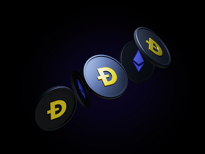 3D Coin Icon for Web3 3d 3d illusration bitcoin crypto design graphic design icon illustration ui web3