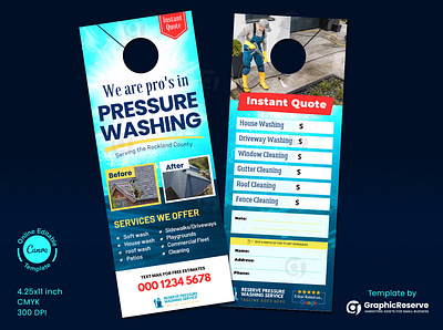 Pressure Washing Instant Quote Door Hanger Canva Design canva door hanger template door hanger design door hanger design template door hanger tempalte canva door hanger template door hanger template canva instant quote door hanger power wash door hanger pressure wash pressure wash door hanger pressure washing instant quote roof cleaning door hanger